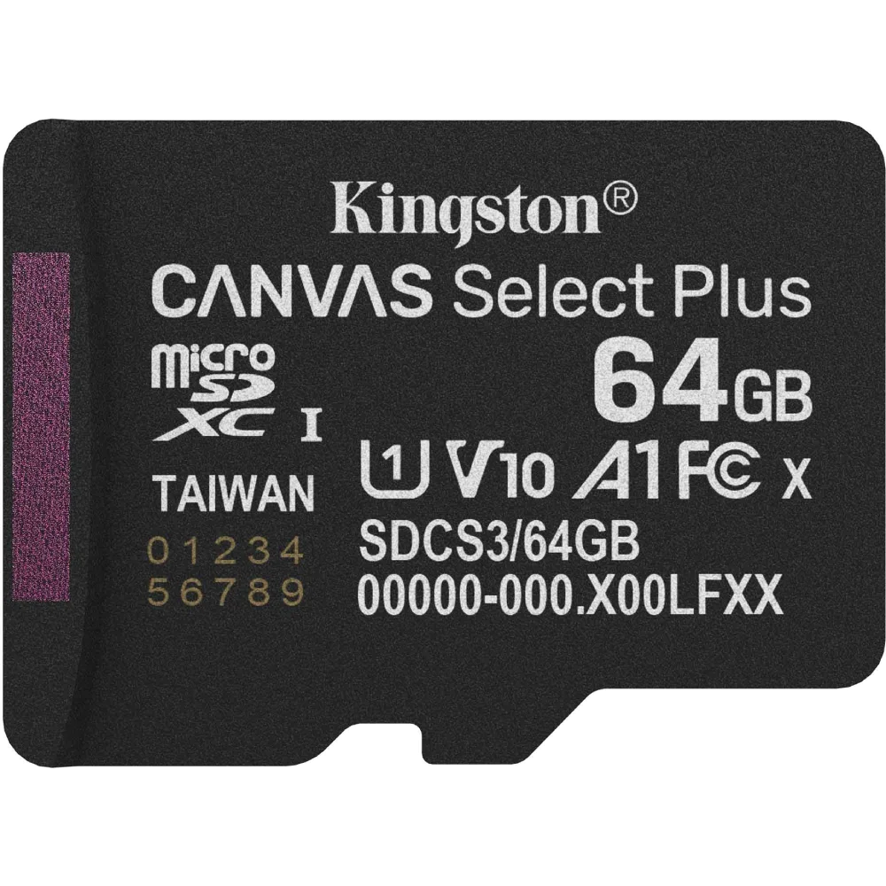 Kingston microSD64GB C10 UHS-I A1 V10 R100MB/s
