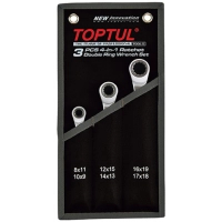 Ключ Toptul накидный с двойной трещоткой 72 зубца Pro-Series (GPAQ0301)