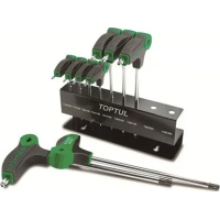 Ключ Toptul TORX з ручкою L-подібний T10-T50 9шт. (GAAX0901)