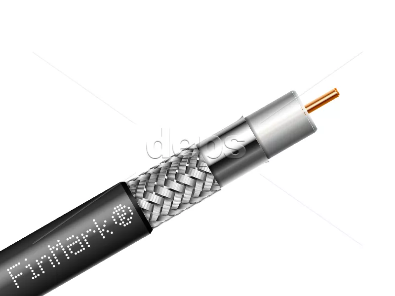 Коаксіальний кабель FinMark RG-8-TC90-cu RG-8-TC90-cu black FinMark 500m=1drum