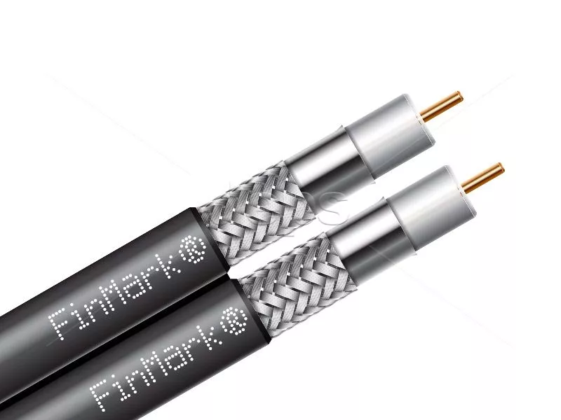 Коаксиальный кабель 2F 690BVcu black FinMark (чёрный, 152м)