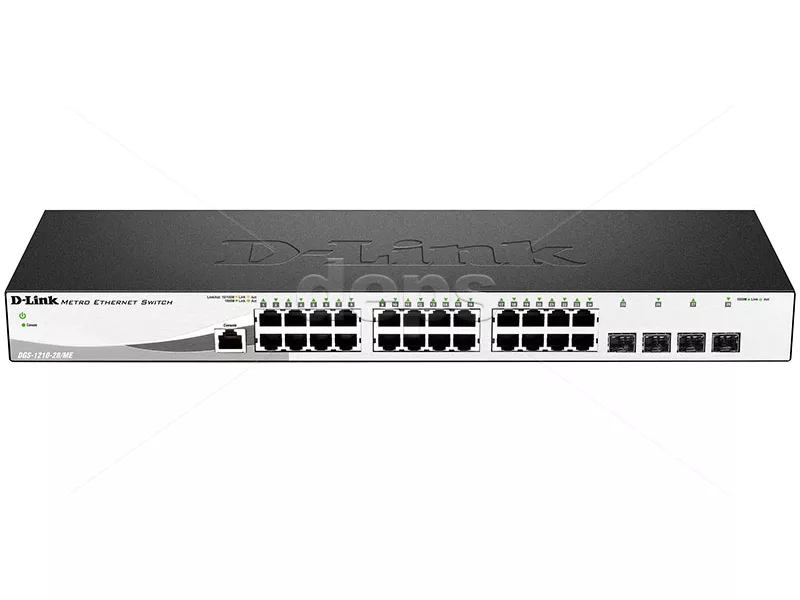 Коммутатор DGS-1210-28/ME/A2 24x1G, 4xSFP, L2