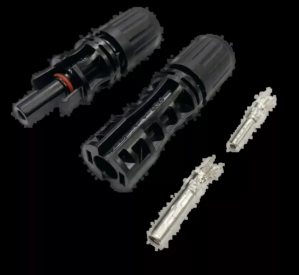 Комплект (2 шт.) коннекторов MC-4 1500V/30A (обжим U-type, кабель 4 мм² / 6 мм²) Premium