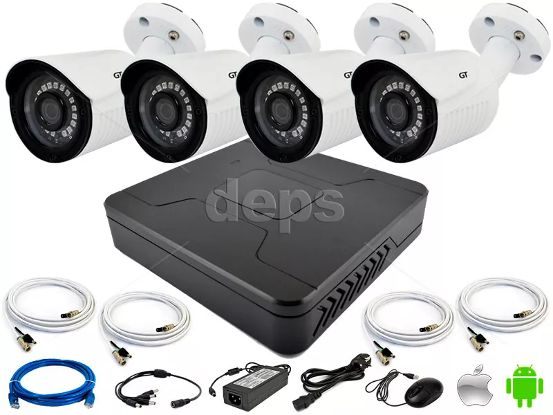 Комплект відеоспостереження GT DVR4 OUT-4
