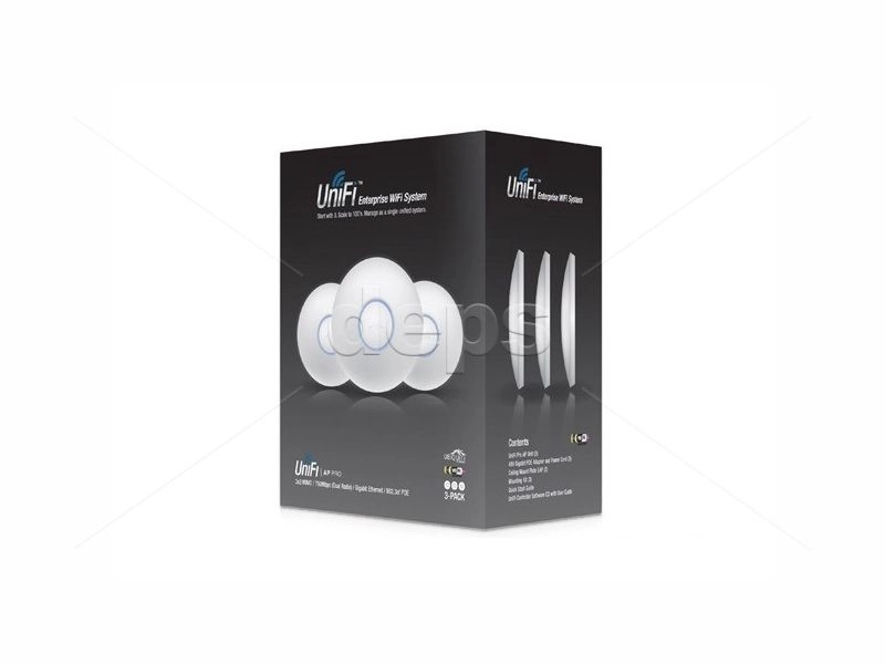 Комплект з 3-х точок доступу Ubiquiti UniFi AP Pro 3-pack (UAP-PRO-3)