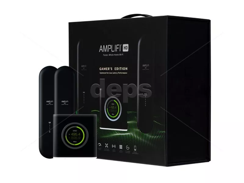 Комплект (з бездротового маршрутизатора AFi-R і двох точок AFi-P-HD) Ubiquiti AmpliFi High Density Gamer's Edition (AFi-G)