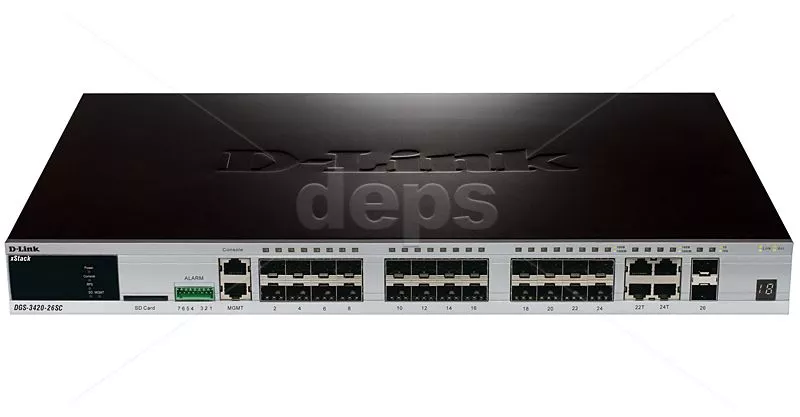 Комутатор D-Link DGS-3420-26SC/B1A