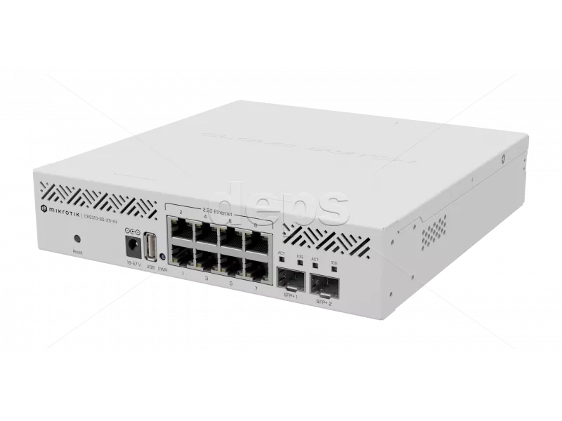 Комутатор керований MikroTik CRS310-8G+2S+IN