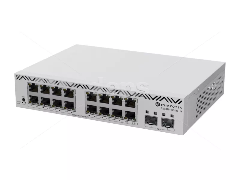 Комутатор керований MikroTik CSS318-16G-2S+IN