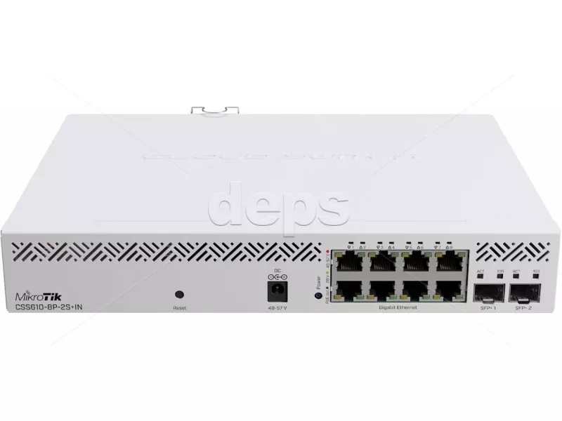 Комутатор керований MikroTik CSS610-8P-2S+IN