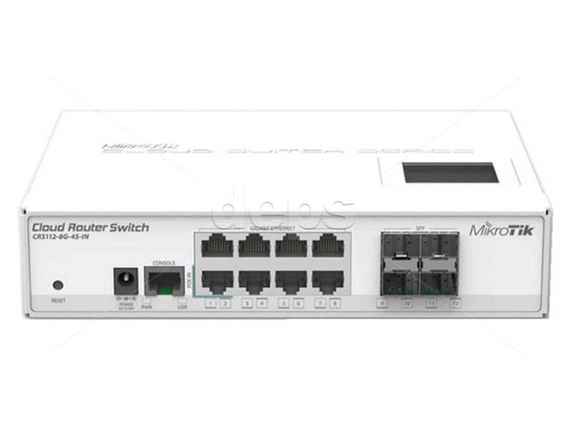 Комутатор MikroTik CRS112-8G-4S-IN
