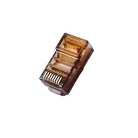 Коннектор Merlion RJ45 cat.5e UTP 8P8C Brown 100 шт (RJ45ML-BN / 05356)