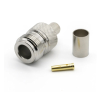 Коннектор N Type Female обжим RG6/RG5/LMR-300/RG304/5D-FB/РК-75 Voltronic (YT42113)