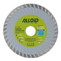 Круг отрезной Alloid алмазний, Turbo Wave, 125мм (DS-7125TW)