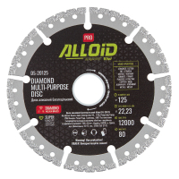Круг отрезной Alloid Pro, алмазный, многоцелевой, 125мм (DS-20125)