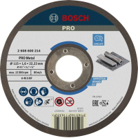 Круг отрезной Bosch Professional, для металла, 115×1.6×22.23 mm (2.608.600.214)