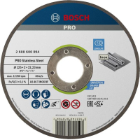 Круг отрезной Bosch Professional, для нержавеющей стали, 125×2×22.23 мм (2.608.600.094)
