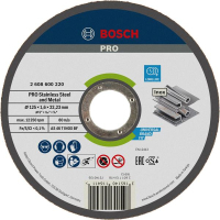 Круг отрезной Bosch Professional, для нержавеющей стали и металла, 125×1.6×22.23 mm (2.608.600.220)