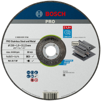 Круг отрезной Bosch Professional, для нержавеющей стали и металла, 230×1.9×22.23 mm (2.608.601.514)