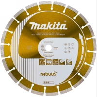 Круг отрезной Makita алмазный NEBULA по бетону сегментный 350х25,4(20) мм, сухой рез/мокрый рез (B-54053)