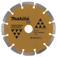 Круг отрезной Makita алмазный по бетону сегмент золотой. 150*22,23 мм (B-06432)