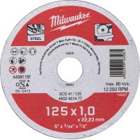 Круг отрезной Milwaukee по металлу SCS 41/125х1,125 мм (4932451477)