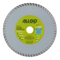 Круг відрізний Alloid алмазний, Turbo Wave, 180мм (DS-7180TW)
