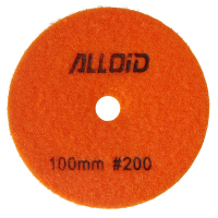 Круг зачистной Alloid Pro, алмазный, шлифовальный, на липучке, 100мм, зерно 200 (DD-63286)
