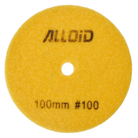 Круг зачистной Alloid Pro, алмазный, шлифовальный, на липучке, HEXAGON, 100мм, зерно 100 (DD-63386)
