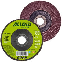 Круг зачистной Alloid торцевой, лепестковый, 125мм, зерно 80, T27 (FD-12580)