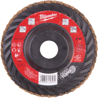 Круг зачистной Milwaukee лепестковый CERA TURBO SLC50/125, зерно 60, 125 мм (4932472232)