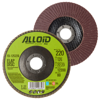 Круг зачистний Alloid торцевий, пелюстковий, 125мм, зерно 220, T27 (FD-125220)