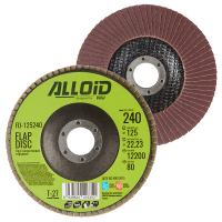 Круг зачистний Alloid торцевий, пелюстковий, 125мм, зерно 240, T27 (FD-125240)