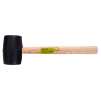 Киянка Alloid резиновая, 680г, черная, ручка из древесины (RM-16680W)