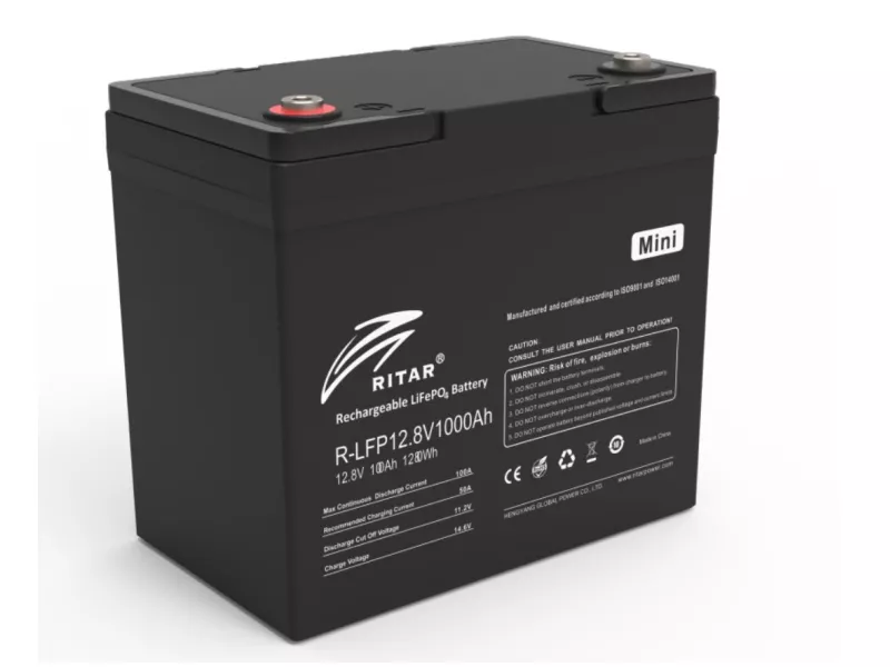 LiFePO4 aккумулятор Ritar R-LFP12.8V100AH MINI