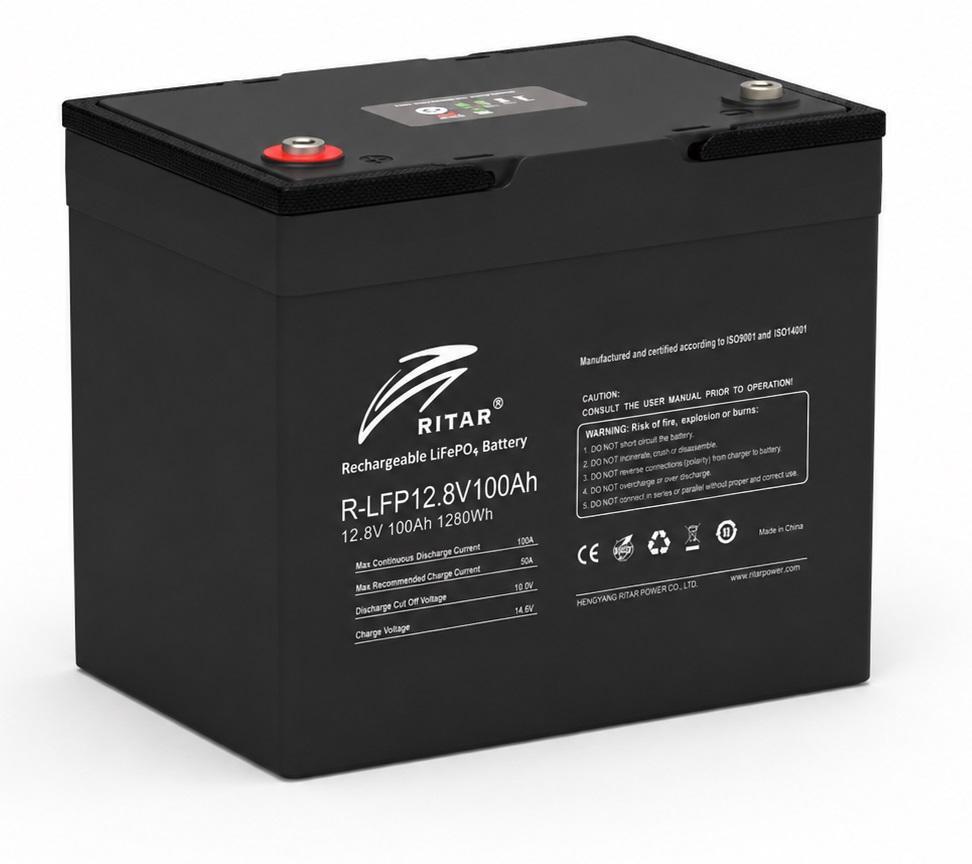 LiFePO4 aкумулятор Ritar LFP12.8V100AH (G24) G2 з функцією підігріву