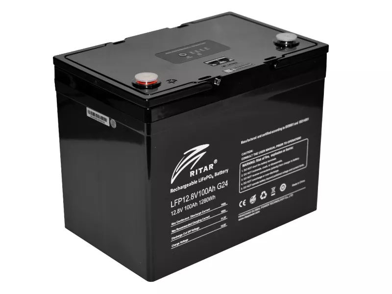 LiFePO4 aкумулятор Ritar LFP12.8V100AH (G24) G3 (BT)