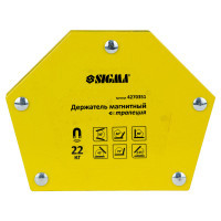 Магнит для сварки Sigma трапеция 22кг 90x54x54x43мм (30,45,60,75,90,135°) (4270351)