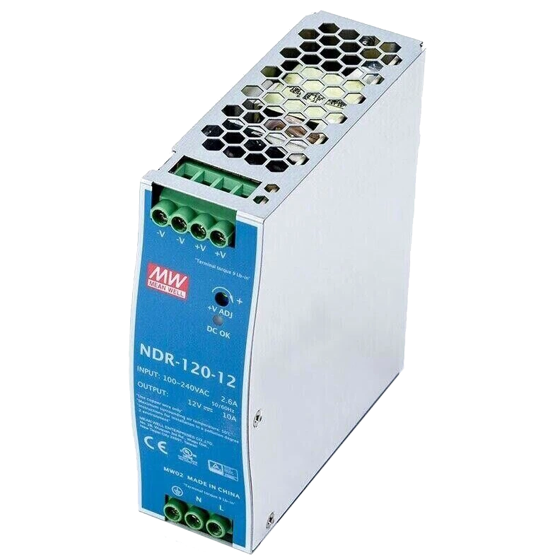 Mean Well NDR-120-12 120Вт 10A 12В на DIN-рейке