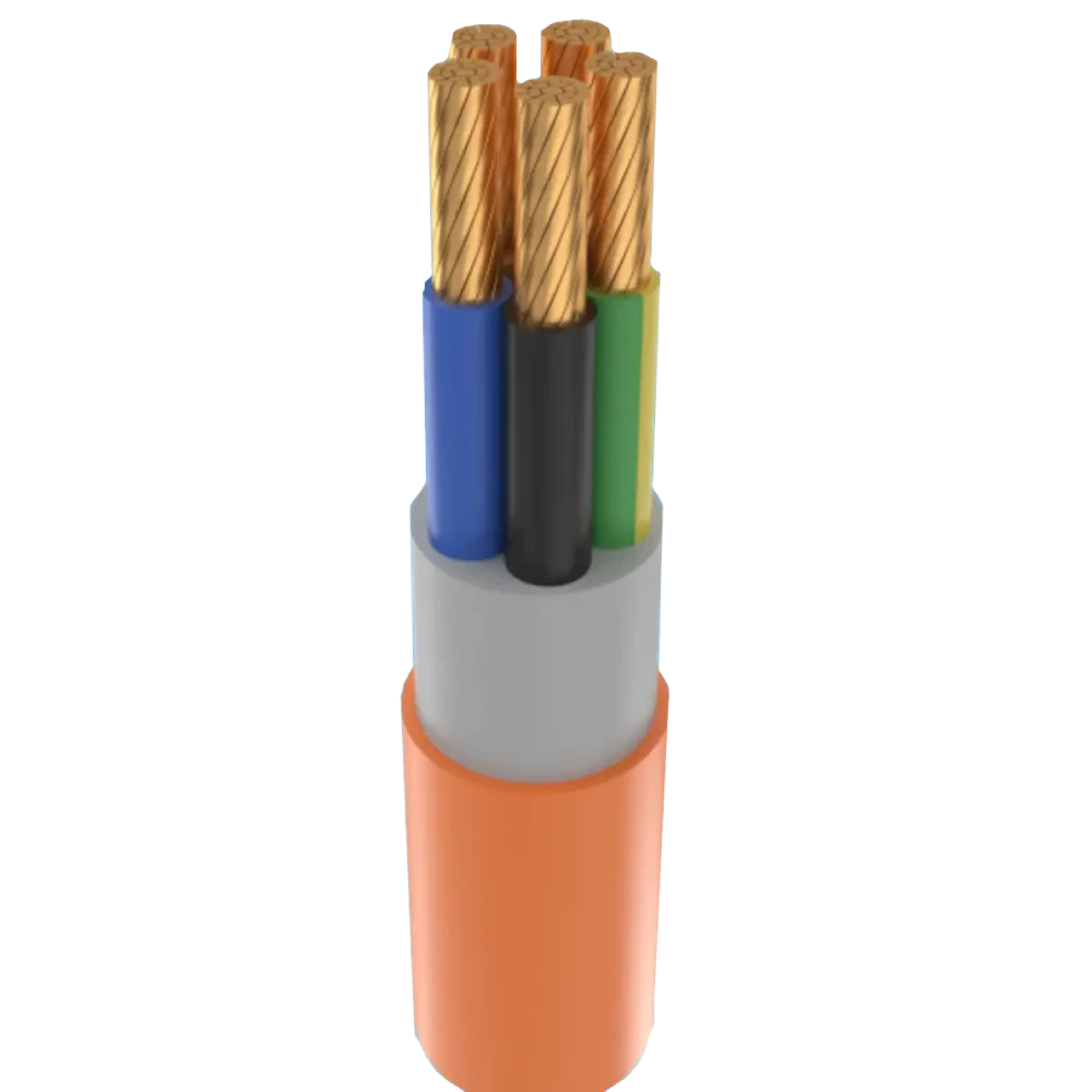 Мега-Кабель HXH-FE180/Е90-J 5х6 RE-0.6/1 kV(бухта 100 м)(NKK)