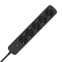 Мережевий фільтр живлення ColorWay CCA-3G1MM 5 розеток, 3m Black (CW-PSEA1053BK)