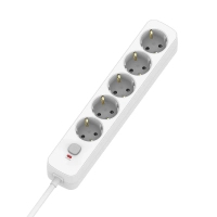 Мережевий фільтр живлення ColorWay CW-PSEA1652W 5 розеток, 2m White (CW-PSEA1652W)