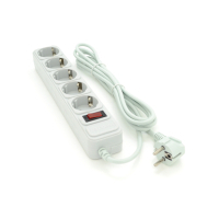 Мережевий фільтр живлення Maxxter MSP5-G-10G, 5 роз, 3 м, Gray (MSP5-G-10G)