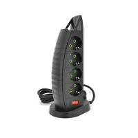 Мережевий фільтр живлення Meilepai F14, 8 роз EU, 3USB+Type-C Black (F14-Black)