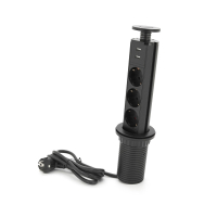 Мережевий фільтр живлення Voltronic 3 Роз, 2USB, 16А, 250V, 2м, Black (D06-FU03)