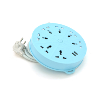 Мережевий фільтр живлення Voltronic QiaoLian YT-20, 7 роз, 2 USB, 2м, Blue (QiaoLian YT-20)