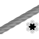 Metalvis 3 мм 6х7+1FC цб бухта 200м