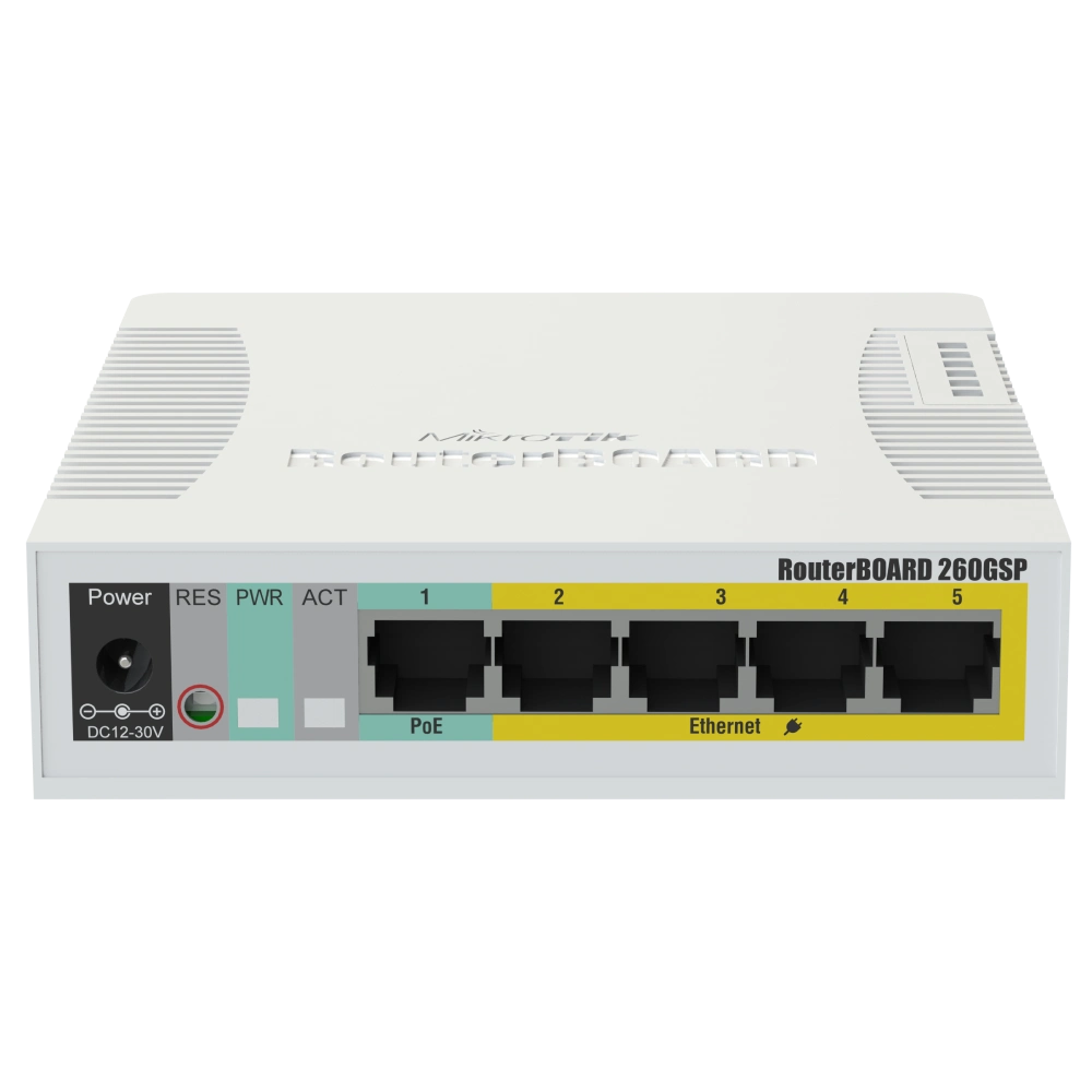 MikroTik RB260GSP (CSS106-1G-4P-1S) PoE