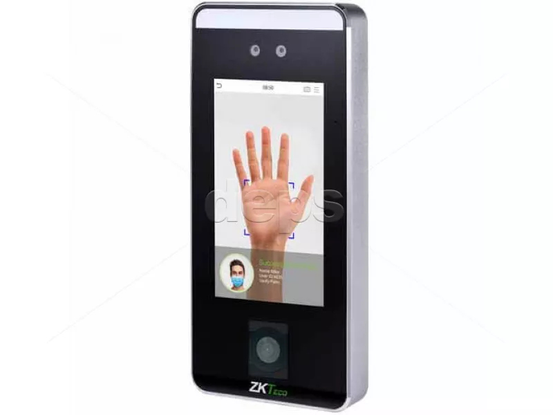 Мультибіометричний термінал із розпізнаванням облич ZKTeco SpeedFace-V5L[QR]
