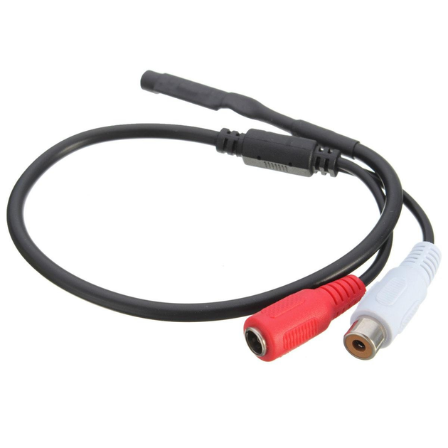 Микрофон для камеры видеонаблюдения  под RCA